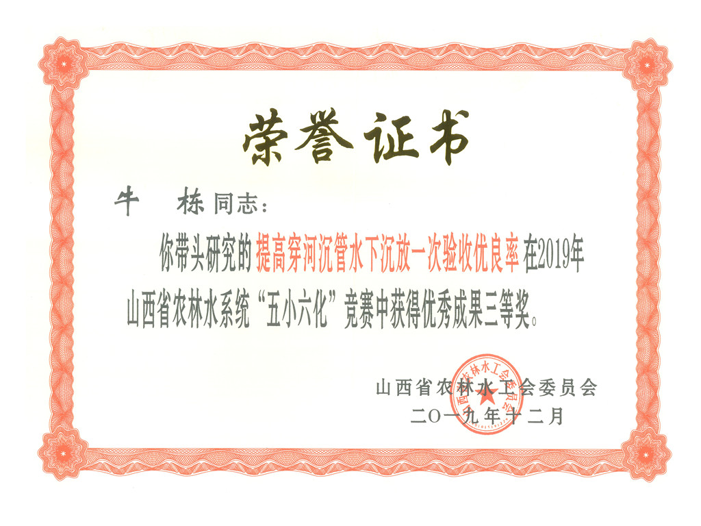 2019.12 省農(nóng)歷水工會(huì)委員會(huì) 五小六化 競(jìng)賽 優(yōu)秀成果三等獎(jiǎng) 牛棟_副本.jpg